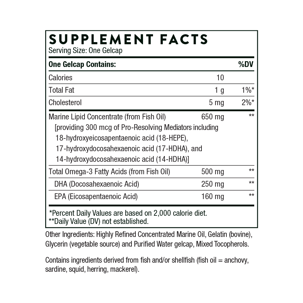 Omega 3 (Pro Resolving Mediators)
