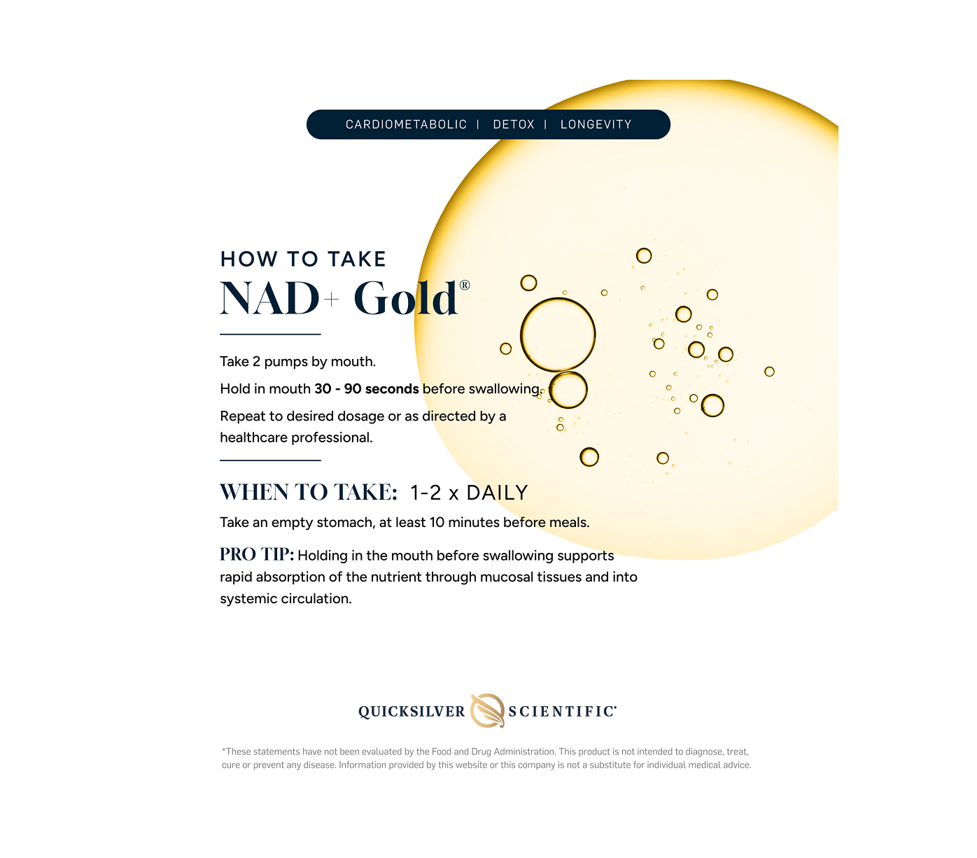 NAD+ Gold® 30mL