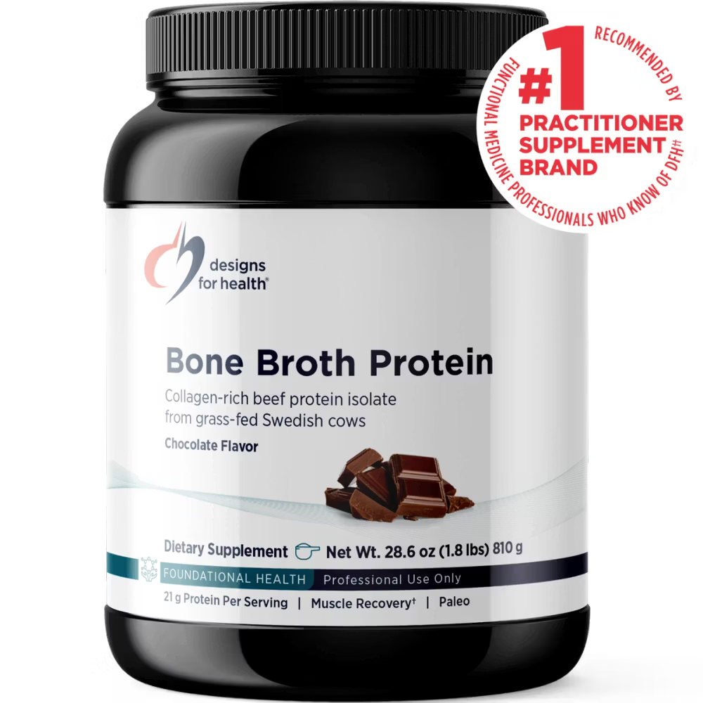 Designs for Health Proteina de Caldo de Hueso Chocolate