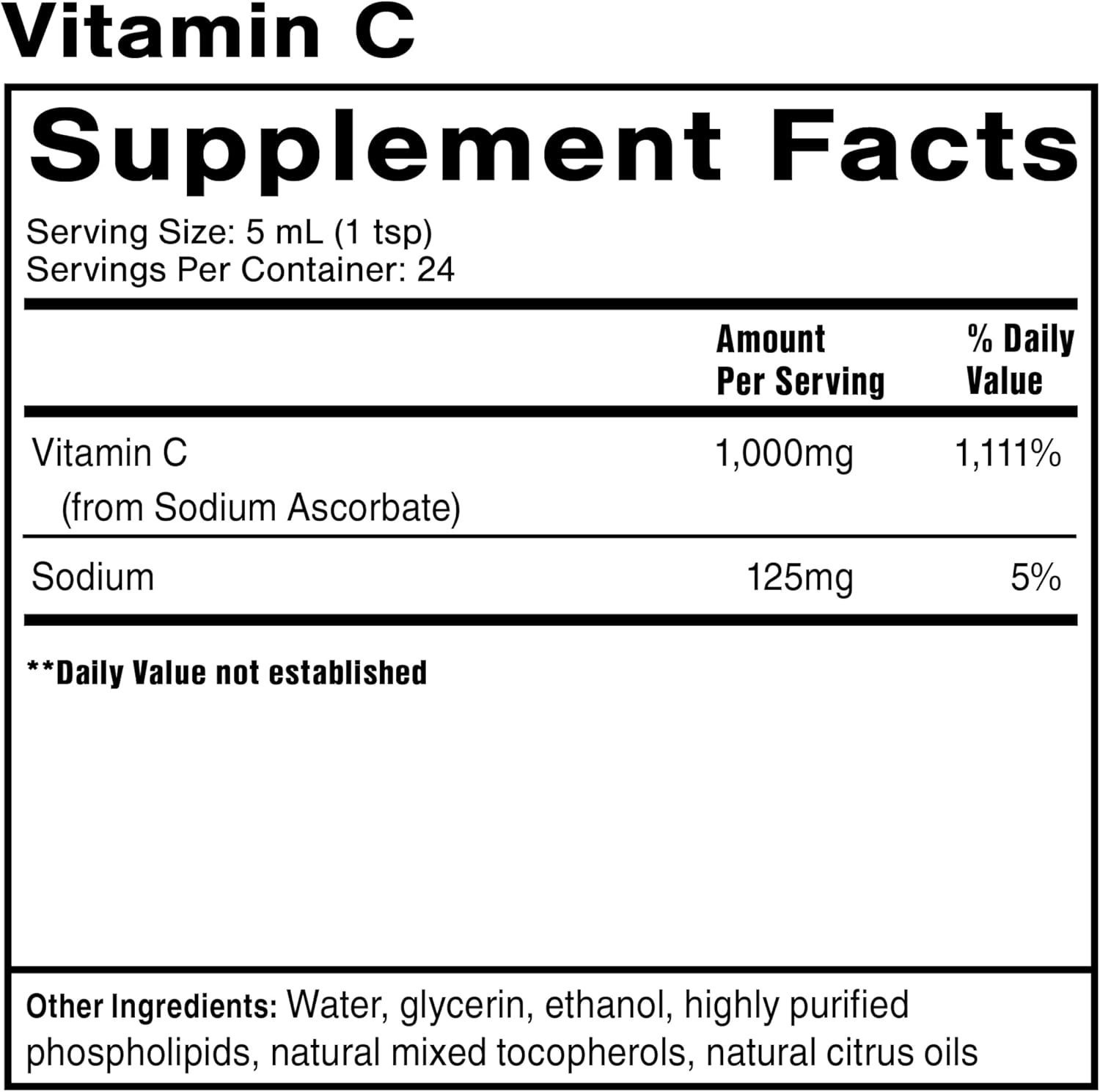 Liposomal Vitamina C 120ml