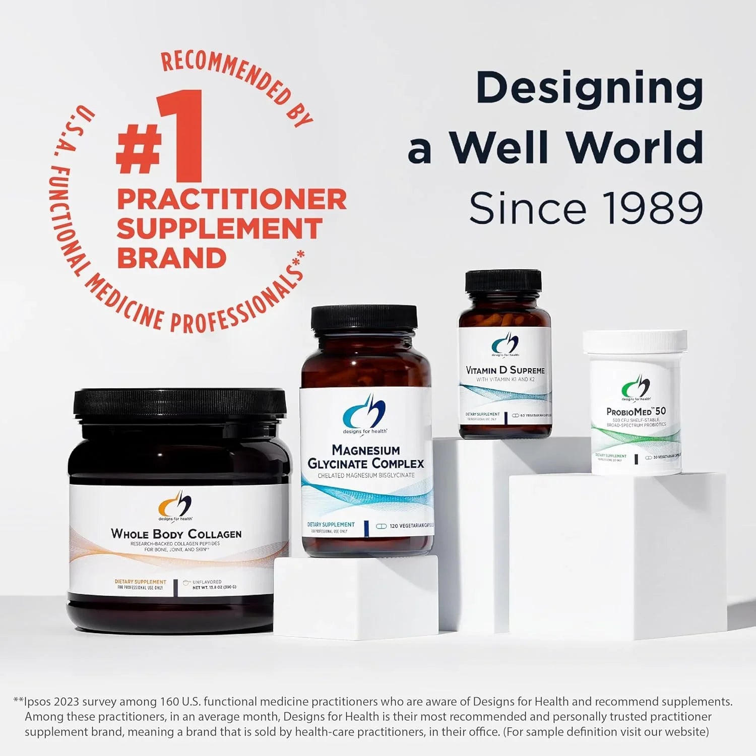 Designs for Health Proteina de Caldo de Hueso — 21 g Proteina · Vainilla · 810 g