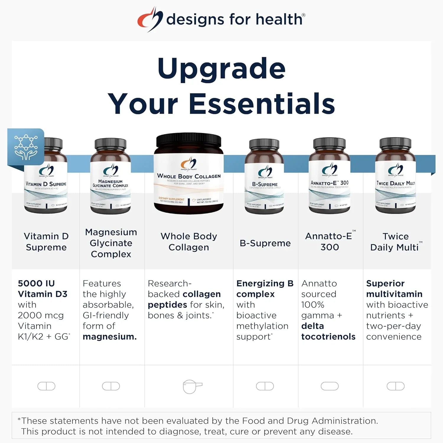Designs for Health Proteina de Caldo de Hueso — 21 g Proteina · Vainilla · 810 g