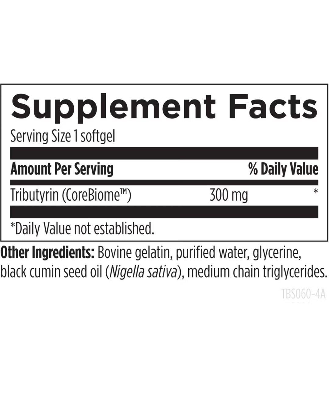 Tri-Butyrin Supreme™ capsulas blandas