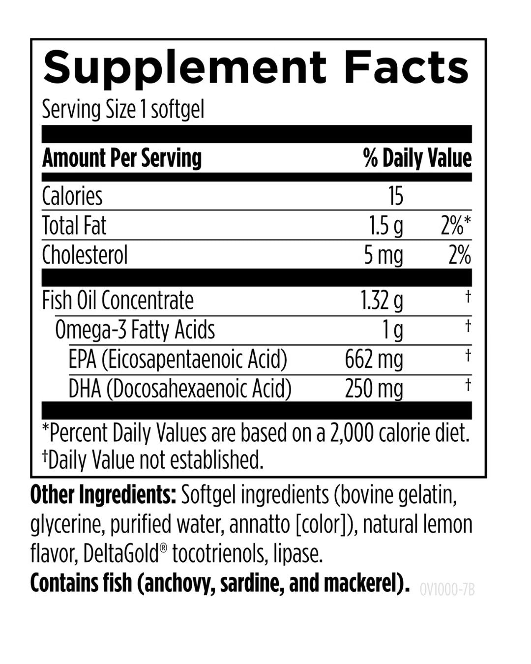 OmegAvail TG1000 Capsulas blandas