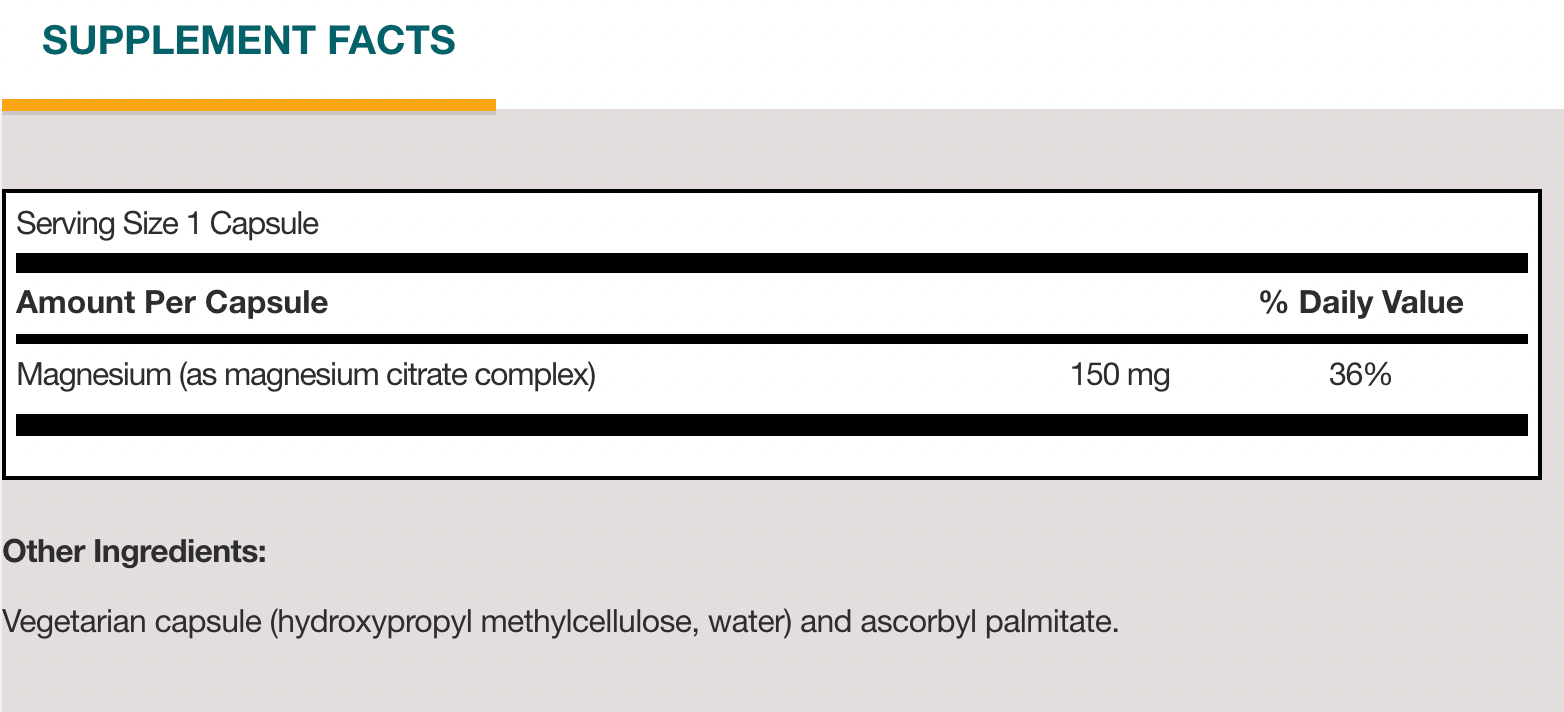 SFI Health Magnesium Citrate 90 caps