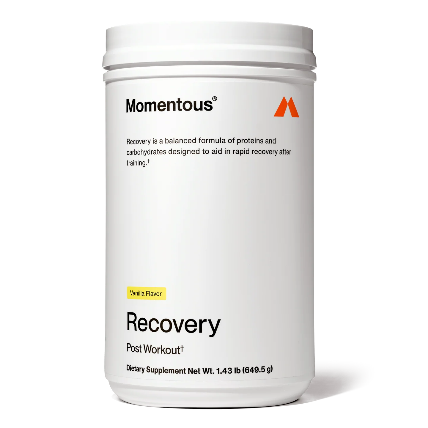 Momentous Recovery Protein — Vainilla · NSF Certified for Sport