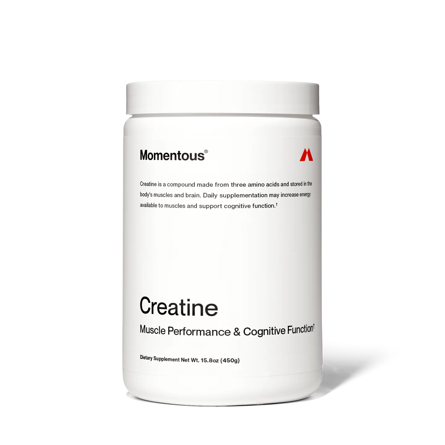 Momentous Creatine — Creapure Monohidrato 5 g · NSF Certified for Sport