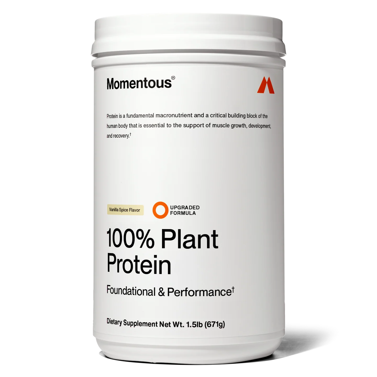 Momentous Plant Protein — Proteína Vegetal · NSF Certified for Sport