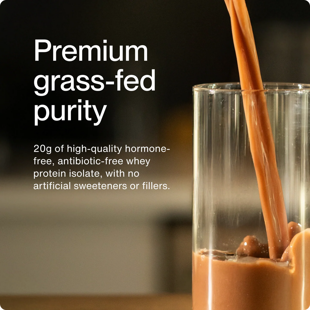 Momentous Whey Protein Isolate — 20 g Proteína Grass-Fed · Sin Sabor