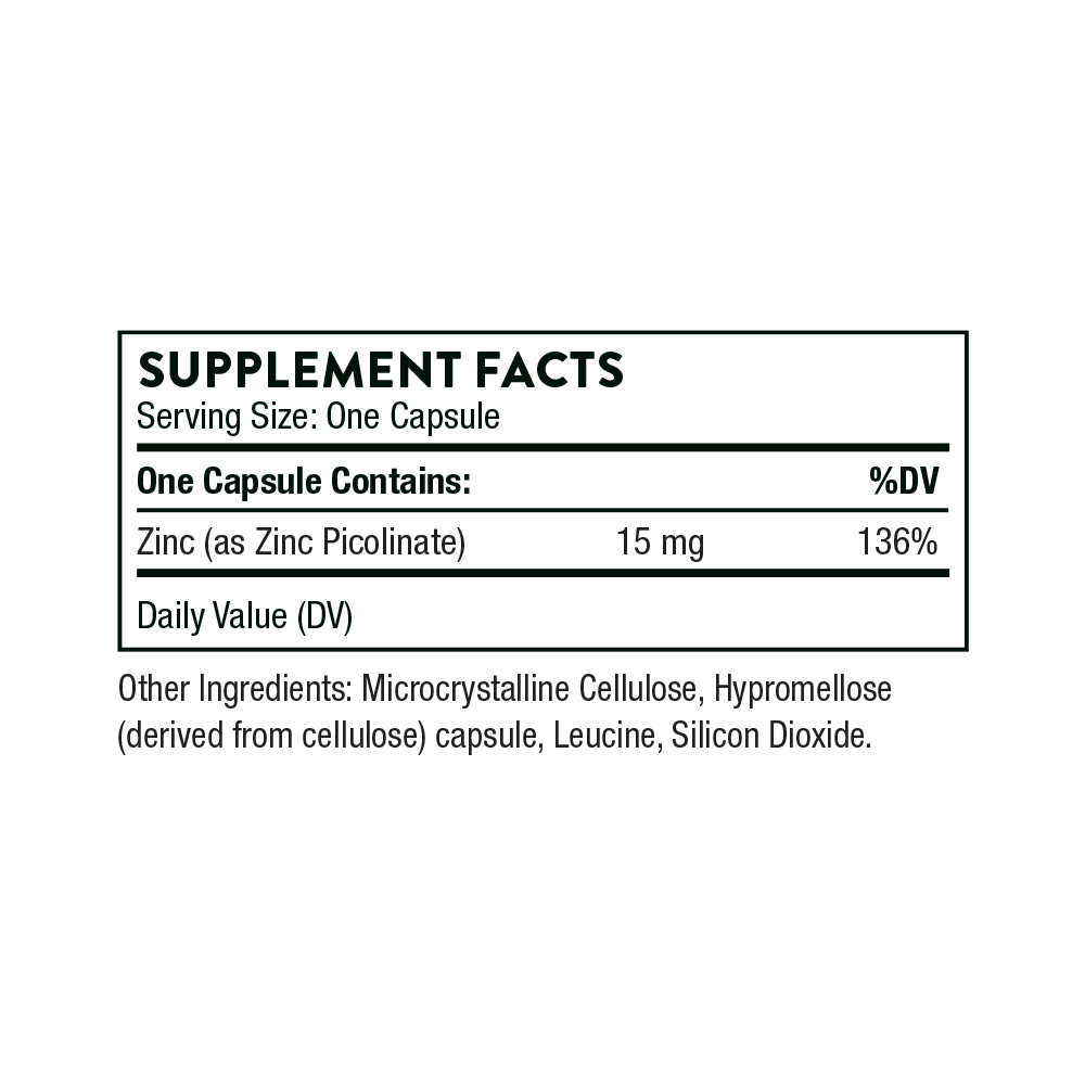 Picolinato de Zinc 15 mg