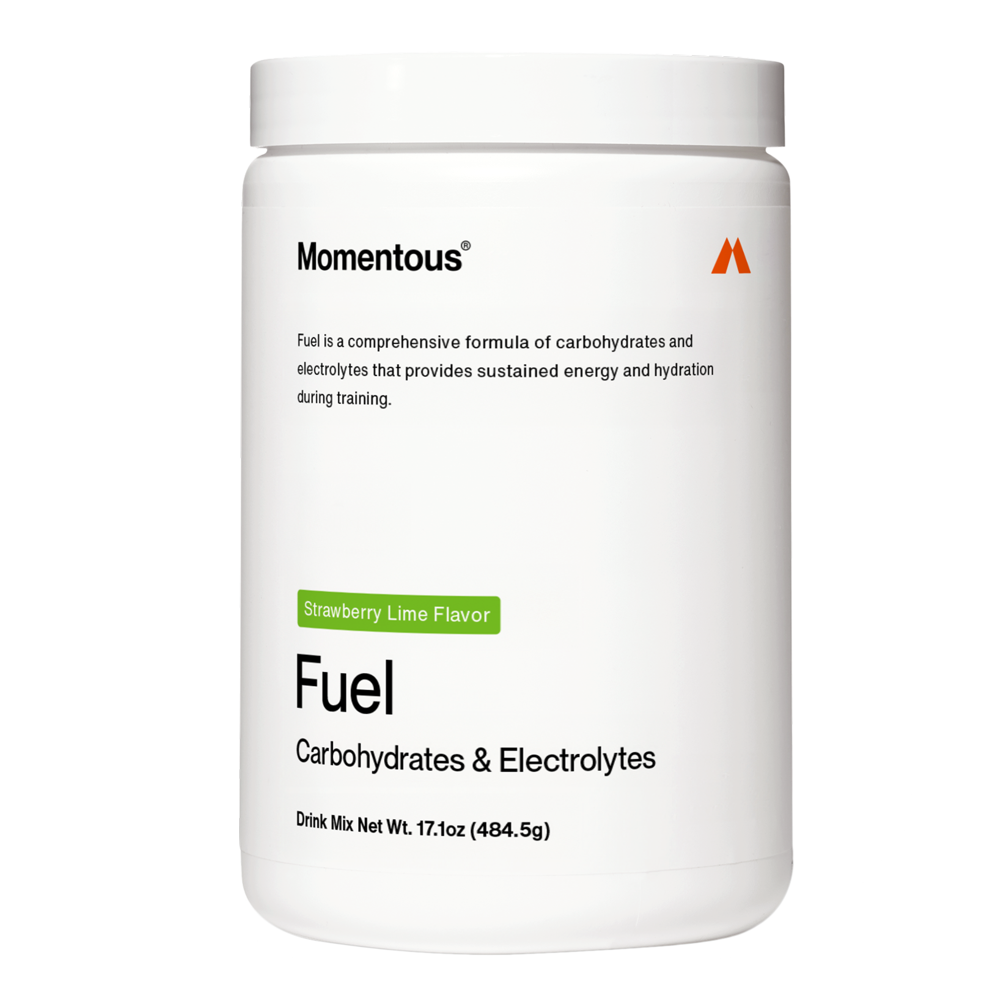 Momentous Fuel Strawberry Lime, envase de 15 porciones