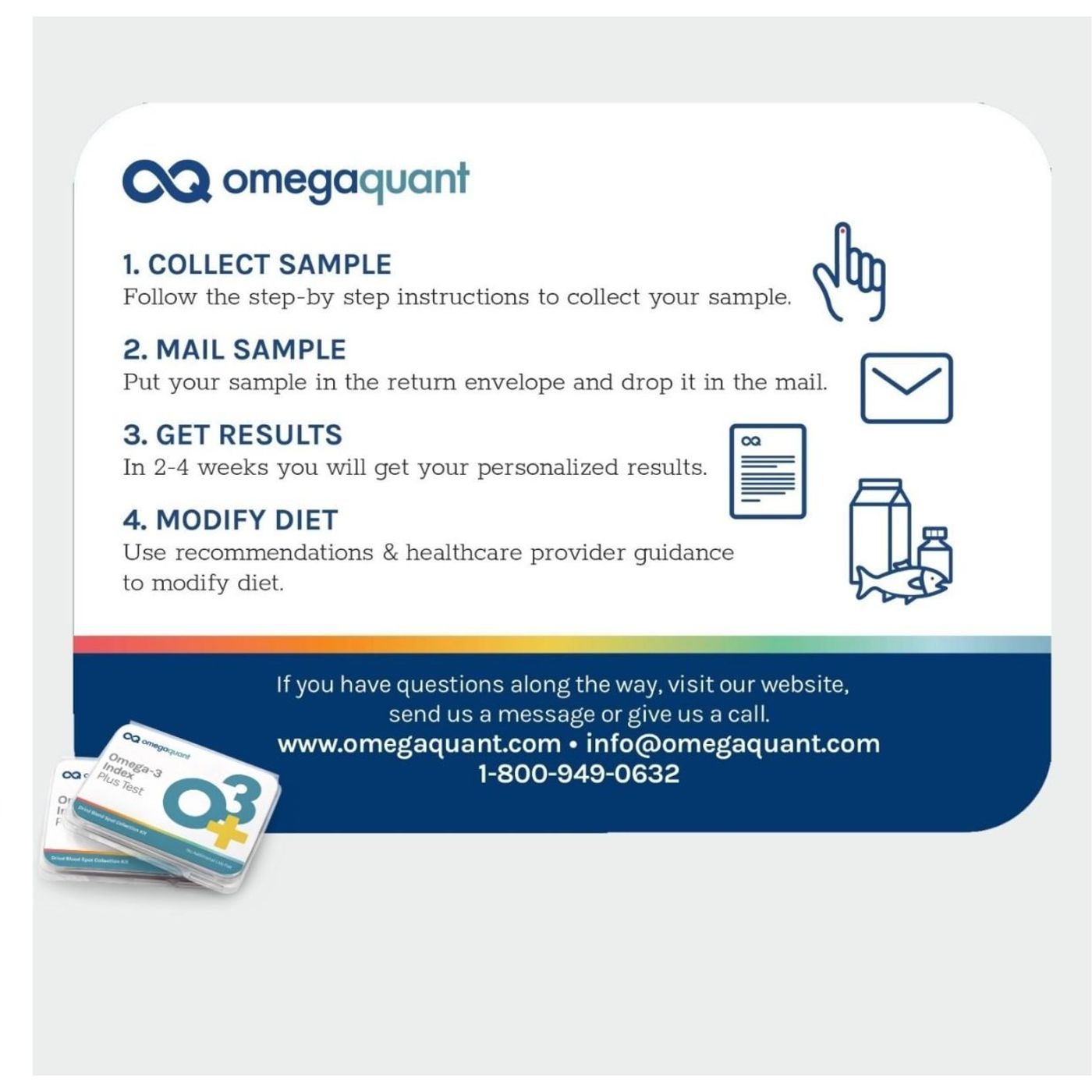 OmegaQuant Omega-3 Index Plus — laboratorio certificado CLIA