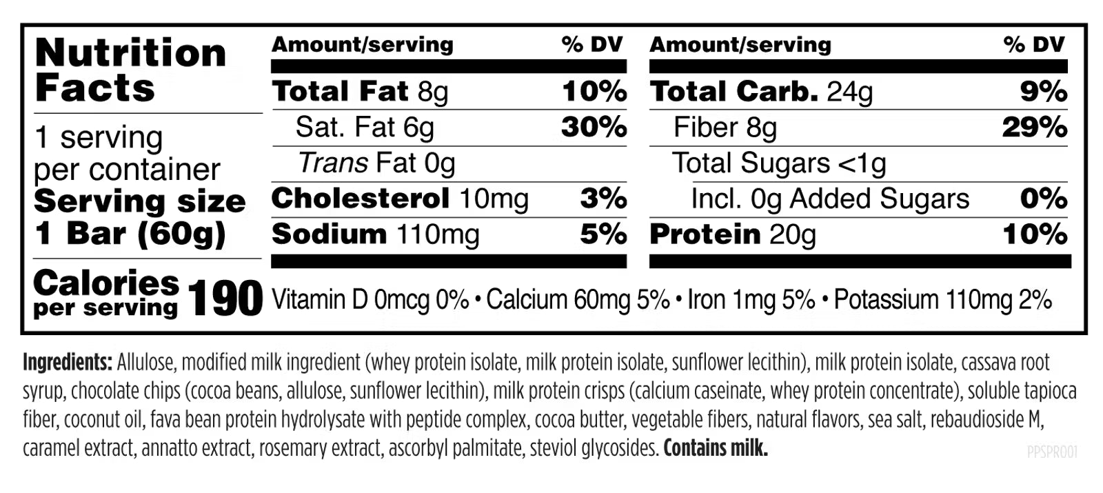Designs for Health Performance Peptides™ PRO Bar 12 pk (60 g) Bar