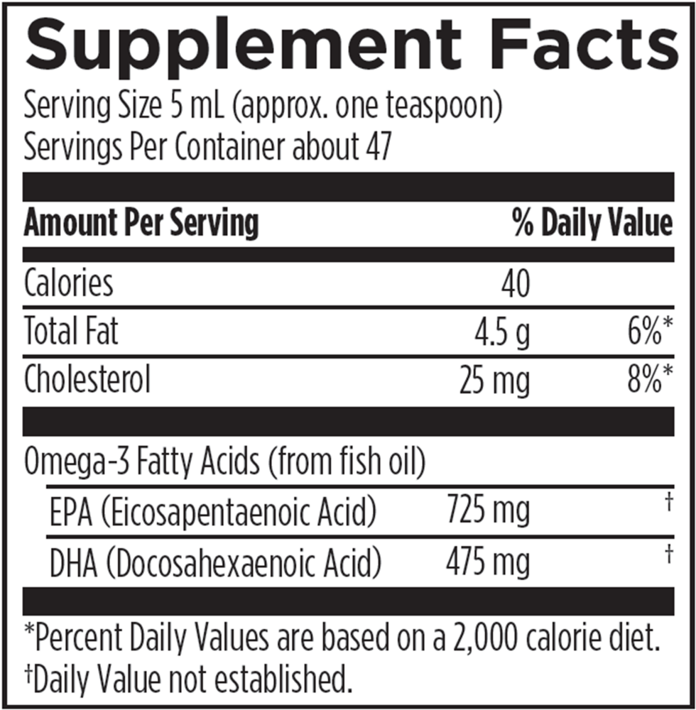 Supplement Facts — etiqueta oficial