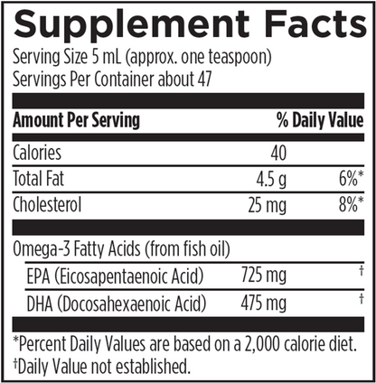 Supplement Facts — etiqueta oficial
