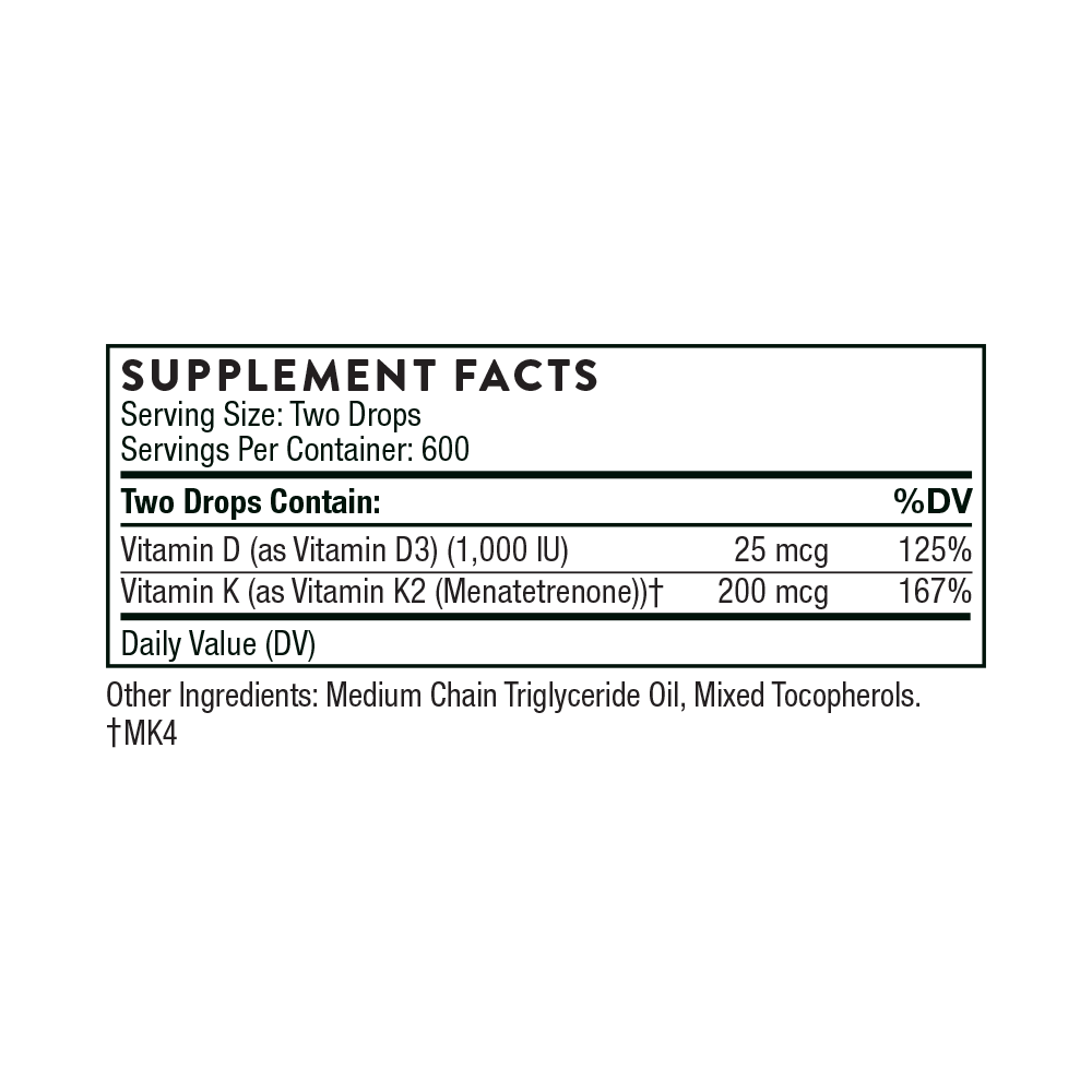 Vitamina D + K2 liquida