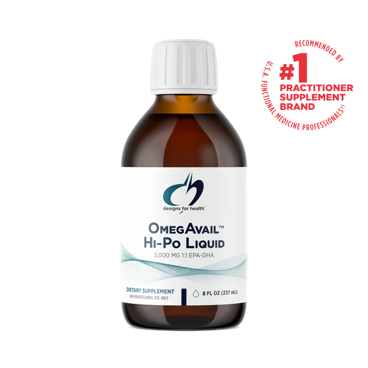 Designs for Health OmegAvail Hi-Po Liquid — 3.000 mg EPA+DHA por porción