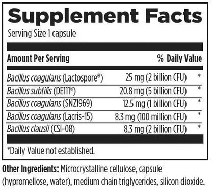 Designs for Health ProbioSpore — Probiótico de Esporas 10 mil millones UFC · Estable sin Refrigeración