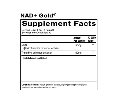 Quicksilver Scientific NAD+ Gold — Liposomal · 30 ml