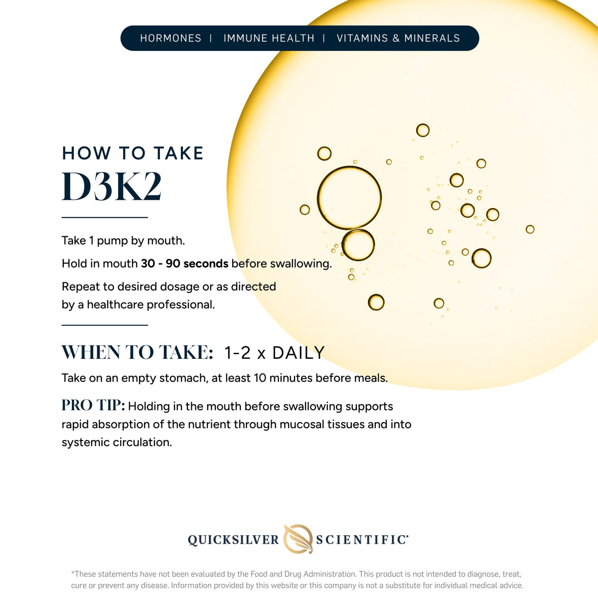 Sistema de entrega liposomal Quicksilver