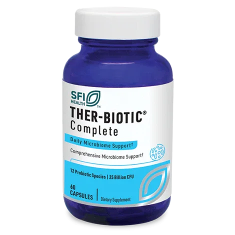 SFI Health Ther-Biotic Complete — Probiótico 12 Cepas · 25 mil millones UFC