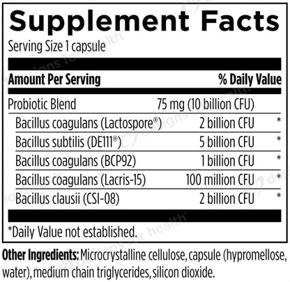 Supplement Facts — etiqueta oficial