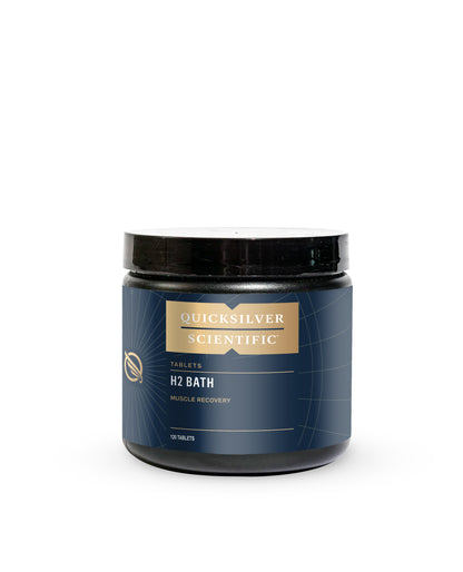 Quicksilver Scientific H2 Bath Salts — Sales de Baño de Hidrógeno · 120 tabletas