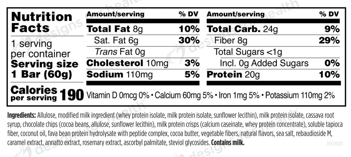 Supplement Facts — etiqueta oficial