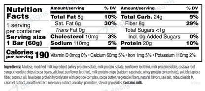 Supplement Facts — etiqueta oficial