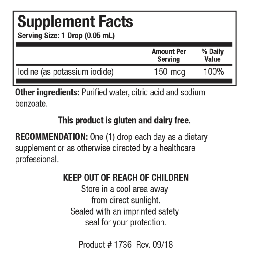 Biotics Research Liquid Iodine Forte™  60 ml.