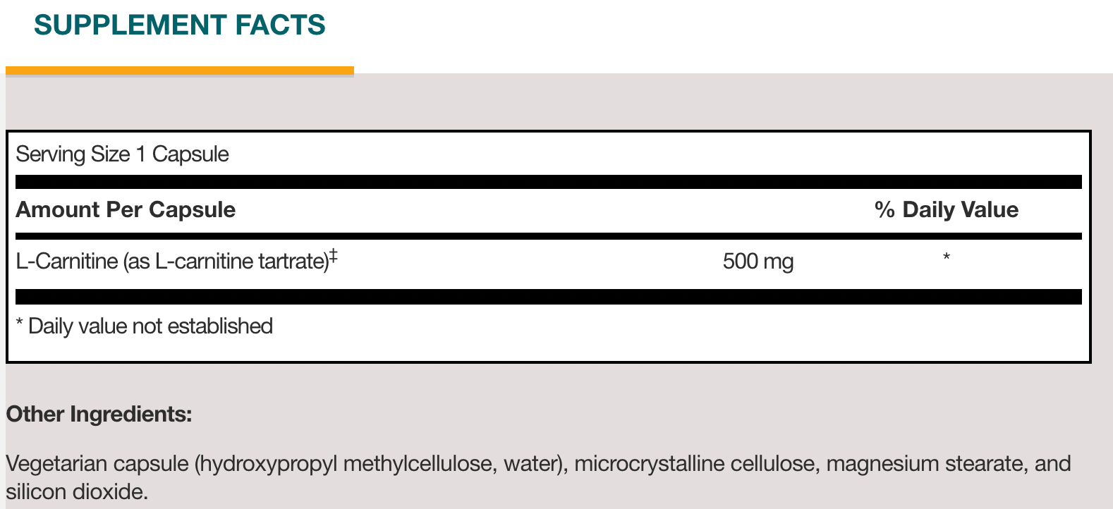 SFI Health L-Carnitine Tartrate 60 caps
