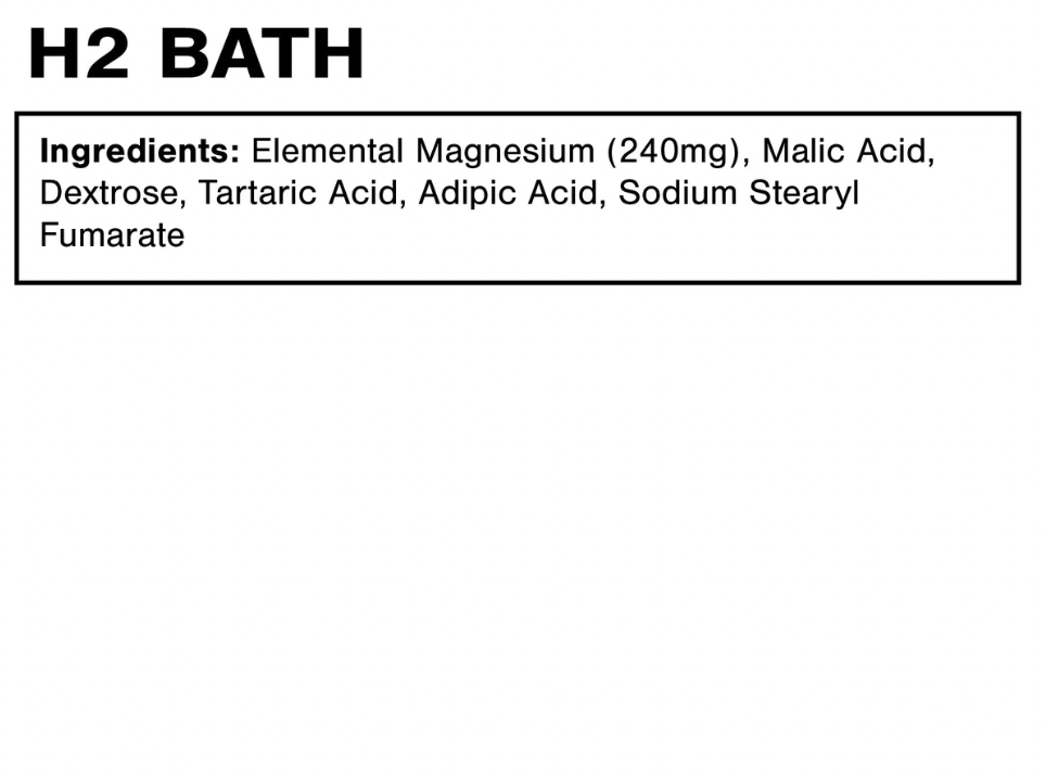 Quicksilver Scientific H2 Bath Salts® 120 Tablets