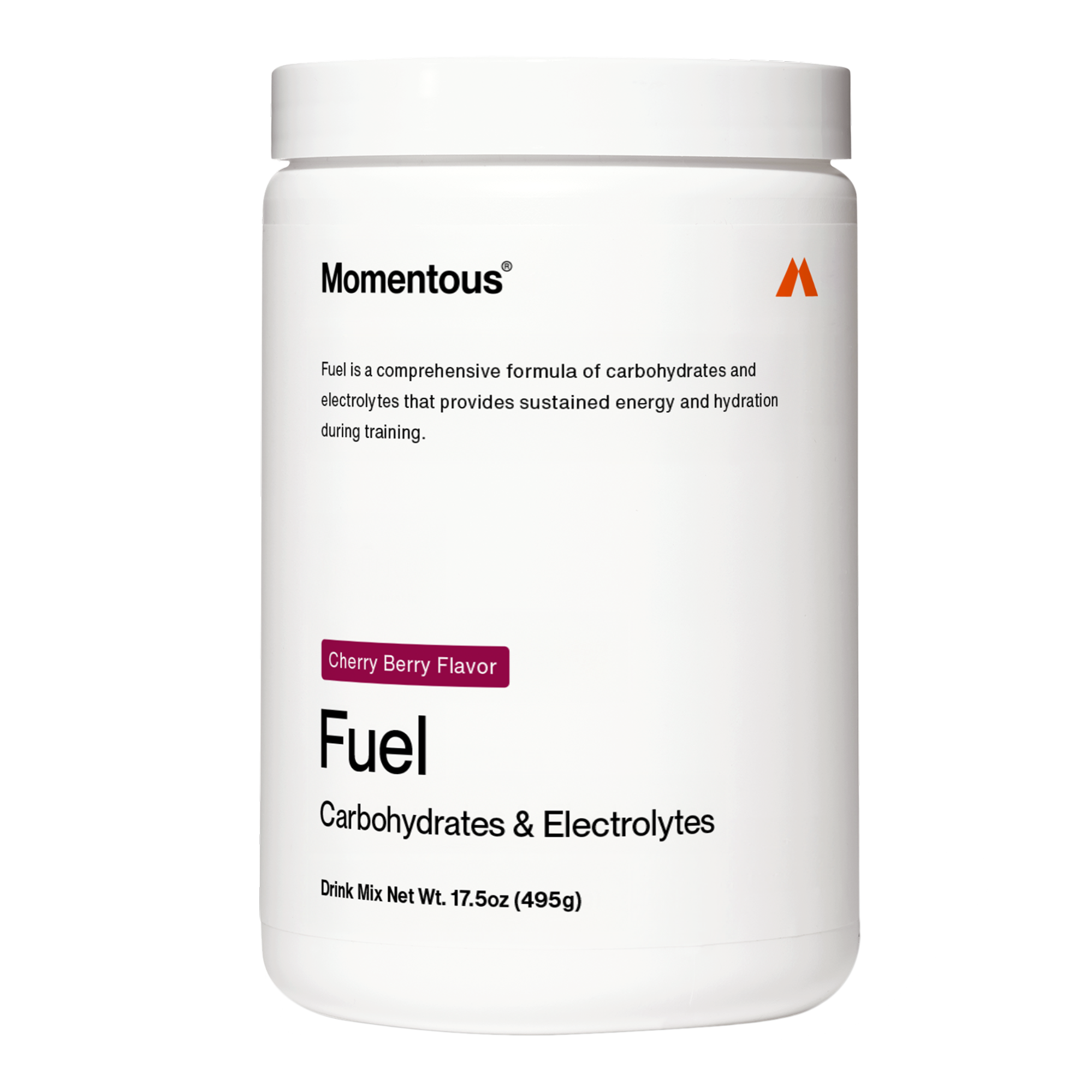 Momentous Fuel Cherry Berry, envase de 15 porciones
