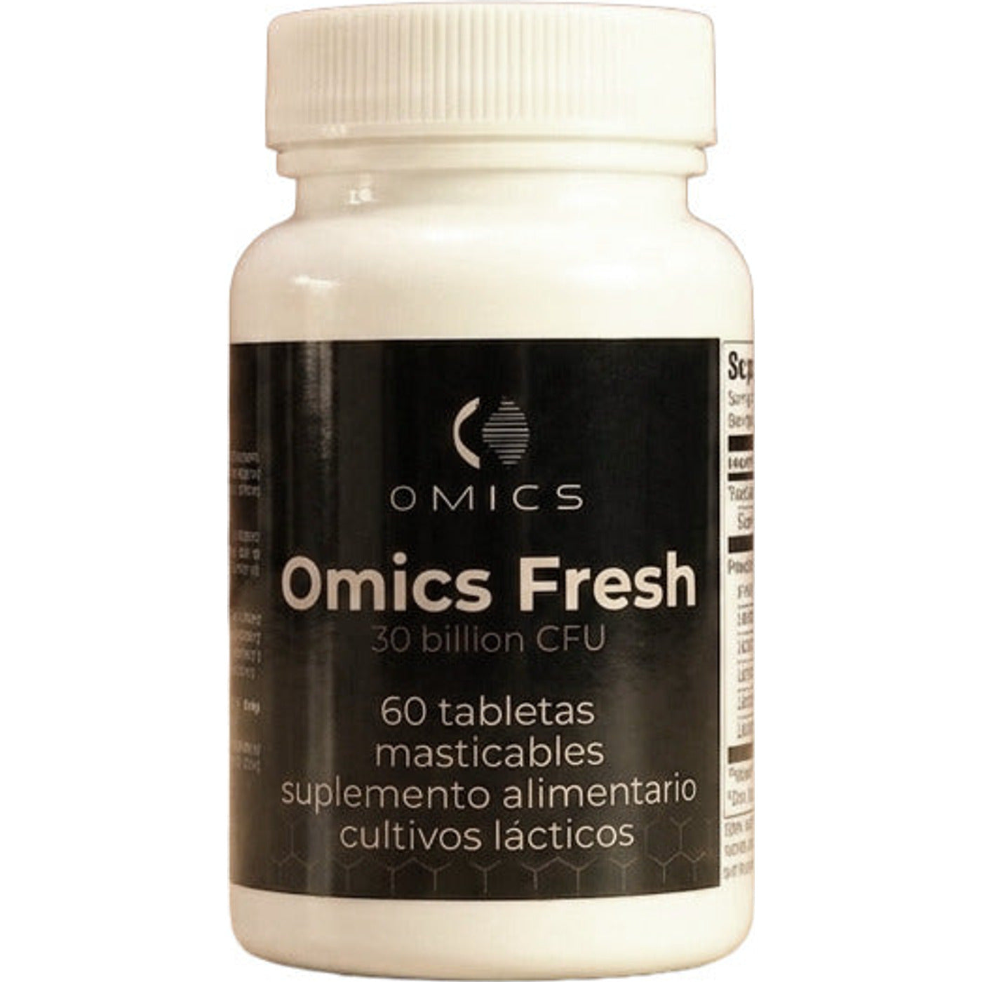 Omics Fresh, probiótico masticable, 60 tabletas